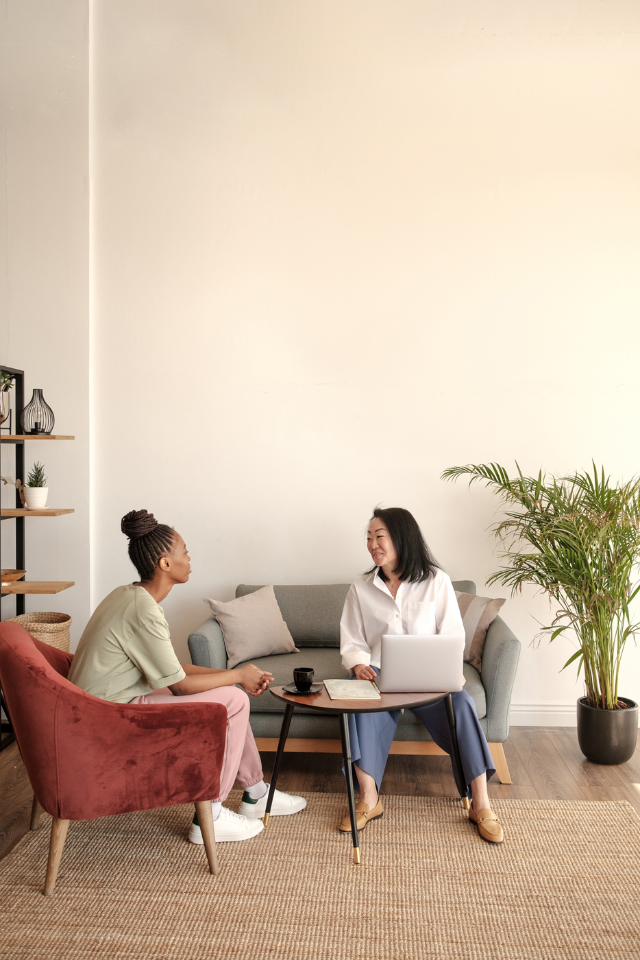 Young Woman on a Session with Her Therapist